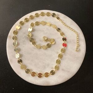 Gold chain necklace